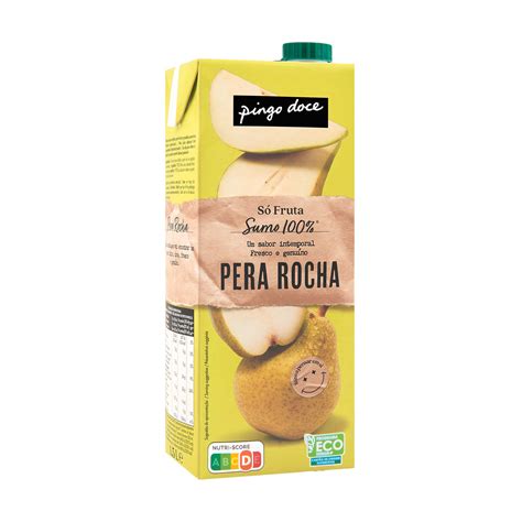 Mercadão Pingo Doce Sumo 100 Só Fruta Pêra Rocha Pingo Doce