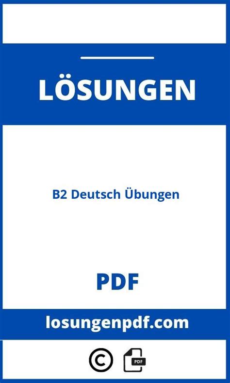 B Deutsch Bungen Mit L Sungen Pdf