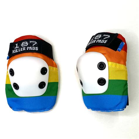 187 Slim Elbow Pads Rainbow Pigeons Roller Skate Shop