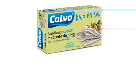 Sardinillas En Aceite De Oliva Bajo En Sal Calvo