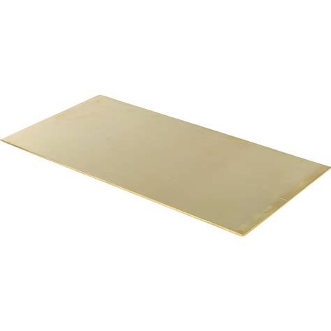 Value Collection 18 Inch Thick X 12 Inch Wide X 24 Inch Long Brass Sheet Msc Direct