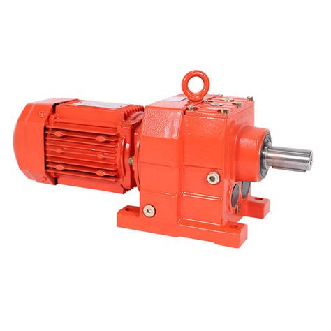 R Series Foot Mounted Inline Helical Transmission Gearbox Shaft