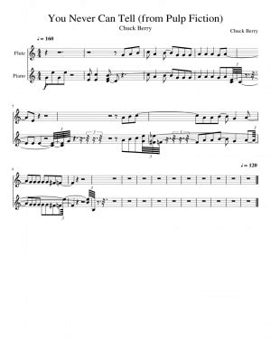 Free sheet music: You Never Can Tell (from Pulp Fiction)- by Chuck ...