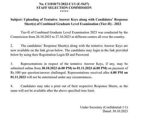 SSC CGL Tier 2 Answer Key 2023 Out Check Answer Key PDF Link