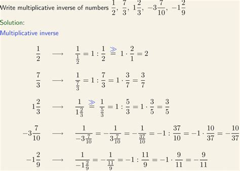 Additive Inverse In Fractions