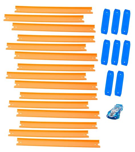 Hot Wheels Track Builder Straight Track Includes Feet Of Track And A Bonus EBay