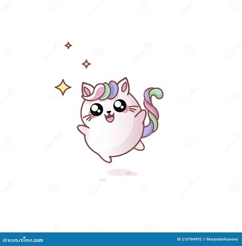 Cat Kitty Kitten Jumping Happiness Joy Kawaii Chibi Japanese Style