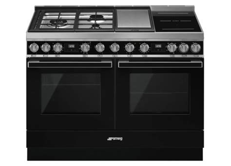 Smeg 120cm Portofino Pyrolytic Freestanding Dual Fuel Ovenstove Est