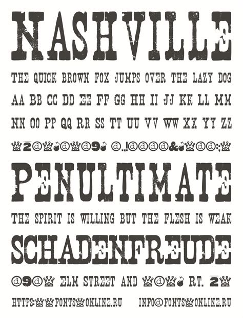 Nashville font