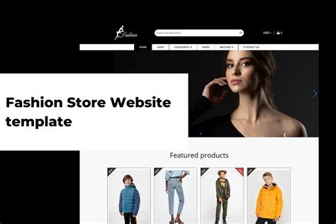 Fashion Store Website template | HTML Templates ~ Creative Market