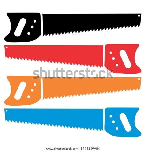 Hand Saw Silhouette Vector Free Design Stock Vector (Royalty Free ...