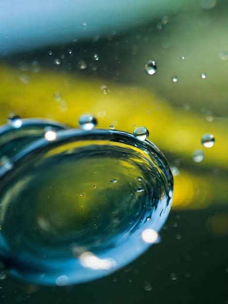 Premium Photo Closeup Of Water Droplets On Glass Surface