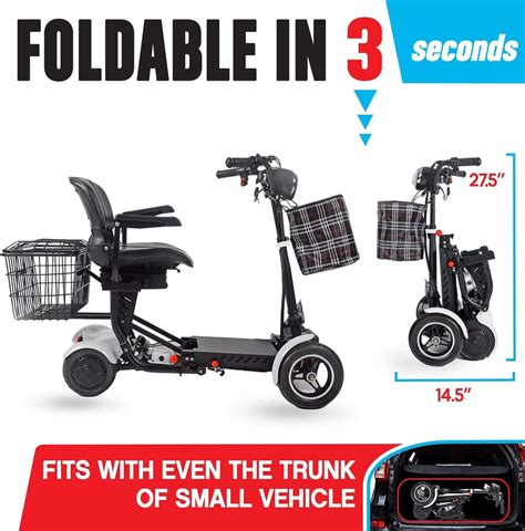 Actiwe Folding Mobility Scooter Carrier Powered Mobility Scooters For