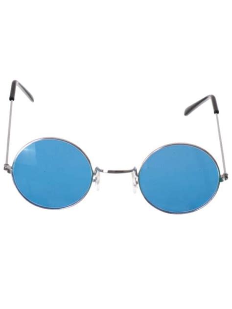 Lennon Glasses - Blue Tint Silver Frame