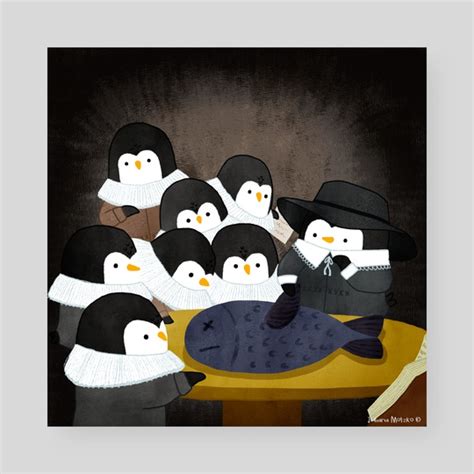 Anatomy Lesson by Dr Penguin, an art print by The Penguins Family - INPRNT