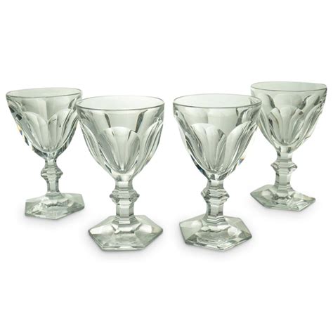 Sold At Auction Pc Baccarat Crystal Harcourt Versailles Wine Glasses