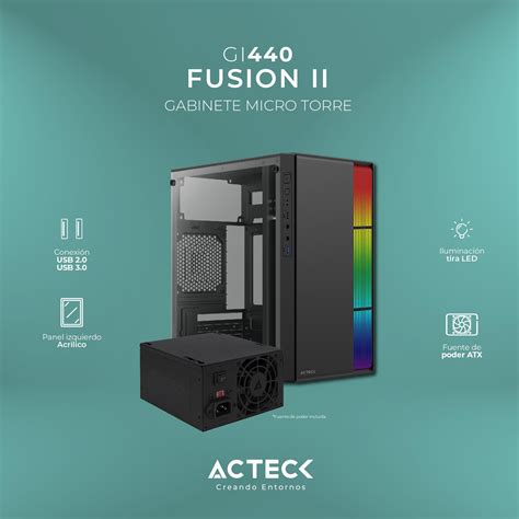 Gabinete Micro Torre Fusi N Ii Gi Advanced Series