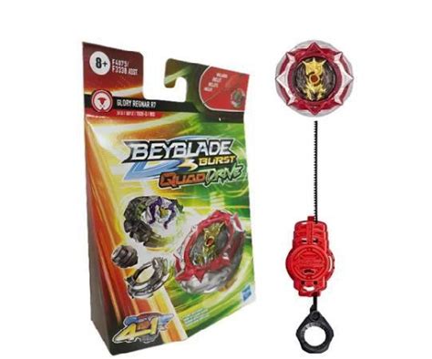 Beyblade Burst Quad Drive 4 Em 1 Glory Regnar R7 Hasbro Pião De