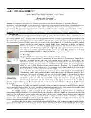 ENGR216 Lab2 Labs123 Pdf LAB 2 VISUAL ODOMETRY Nathan Brownwell