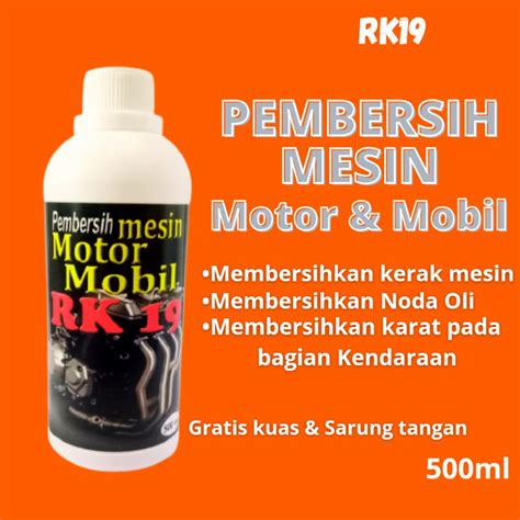 Jual Rk19 Cairan Pembersih Mesin Motor Mobil Super 500ml Penghilang