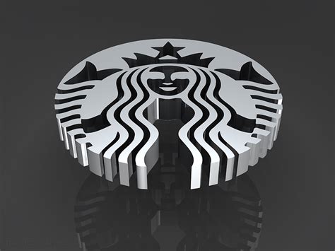 3d Starbucks Logo – TrashedGraphics