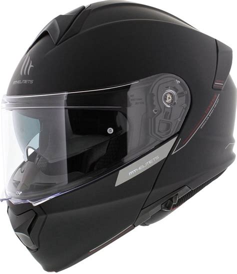 Casque Modulable Mt Genesis Sv Noir Mat Xxl Casque Moto Casque