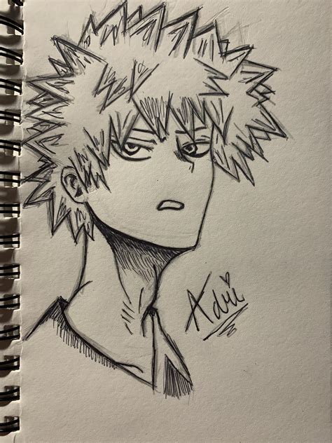 My first Bakugo drawing.. At least I tried lol | Scrolller