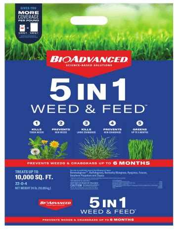 BIOADVANCED 5 In 1 Weed Feed User Guide Manualzz