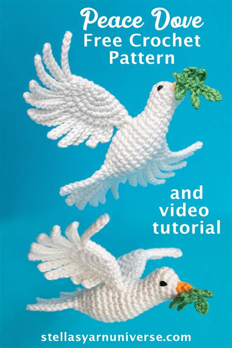 Peace Dove Crochet Pattern Stella S Yarn Universe