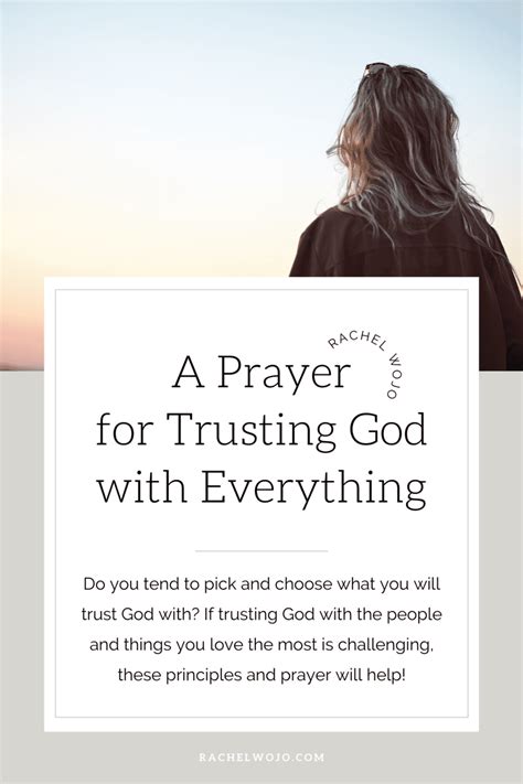 Prayer For Trusting God How To Pray A Prayer For Trust In God