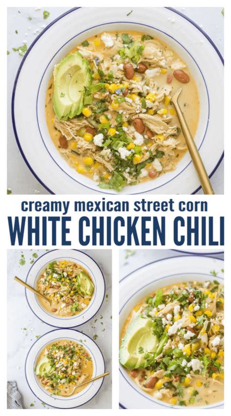 Creamy White Chicken Chili Recipe Joyful Healthy Eats