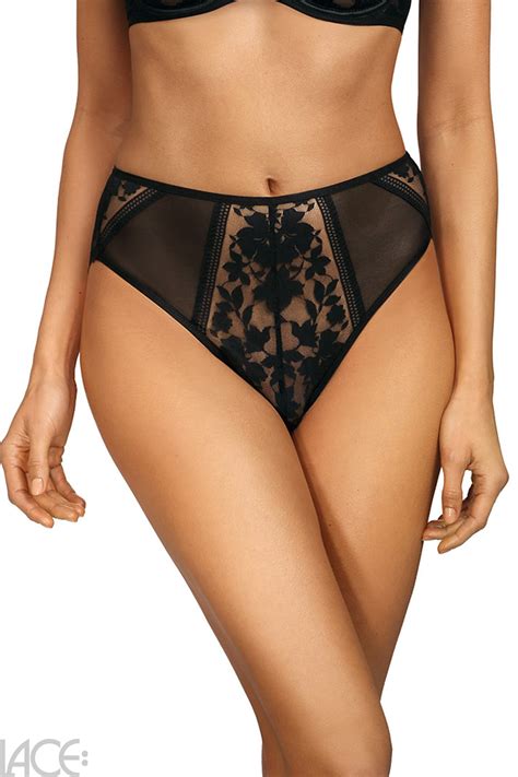 Ewa Bien Tailleslip High Leg Ewa Bien 44 BLACK Lace Lingerie Nl