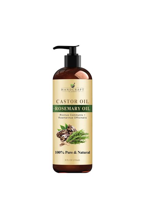 Handcraft Blends Castor Oil With Rosemary Oil For Hair Growth