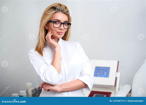 Female Beautician Doctor With Patient In Wellness Center Professional