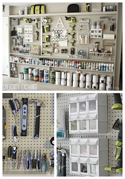 Organizing the Garage with DIY Pegboard Storage Wall