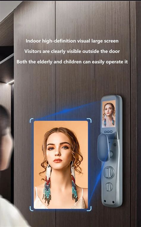 Automatic Metal 3d Face Unlock Recognition Smart Tuya Wifi Zigbee Door