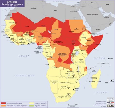 Zones rouges quels pays sont considérés comme dangereux par le