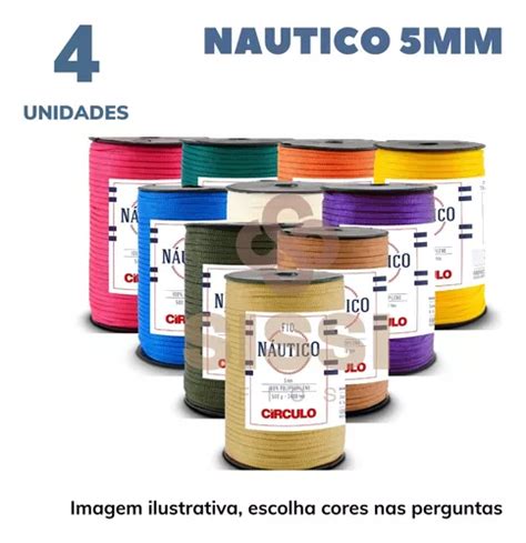 Fio Nautico Círculo 5mm 500g 4 Unidades 208 Metros Parcelamento sem juros