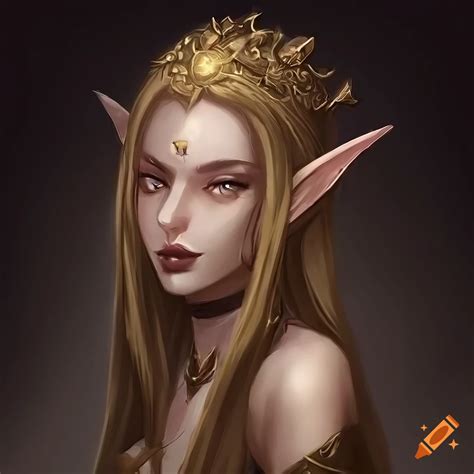 Detailed Concept Art Of A Female Elf Mage On Craiyon