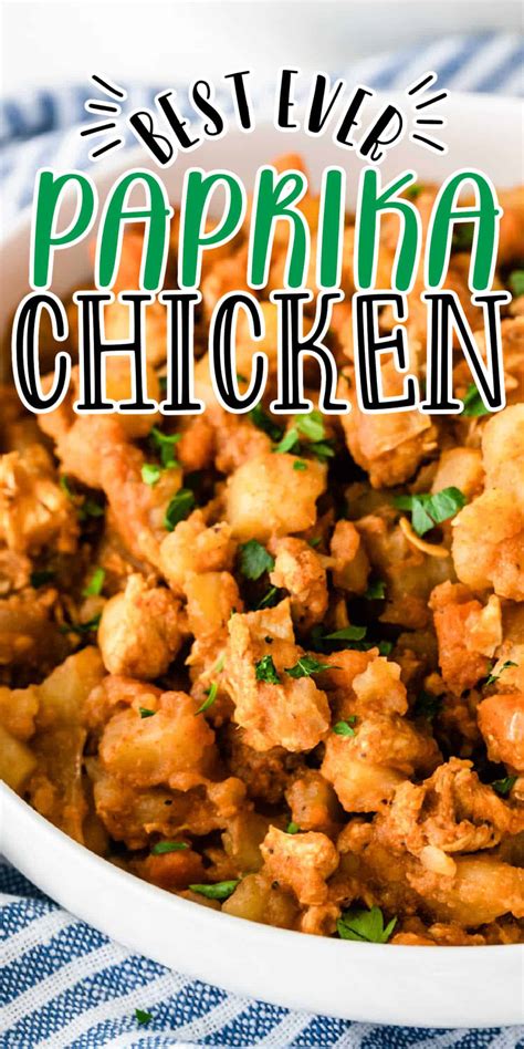 Slow Cooker Paprika Chicken • MidgetMomma