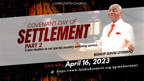 Links To Covenant Day Of Settlement Service Pt 2 April 16 2023