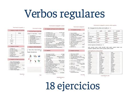 Gerundio Formas Regulares E Irregulares Ejercicios