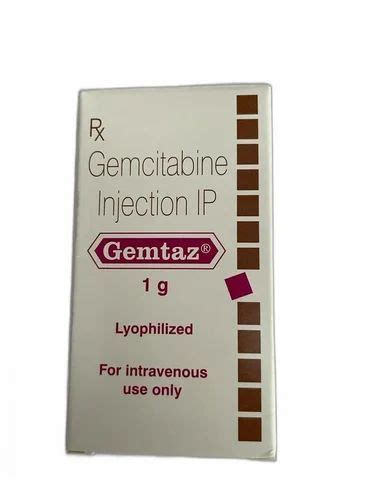 Gemcitabine Gemtaz 1gm Injection Sun Pharma At Rs 2900 Vial In New