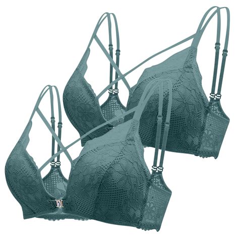 Bnwani Womens Bras Bralette Sexy Lace Lingerie For Girls With Front Buckle And Beautiful Back