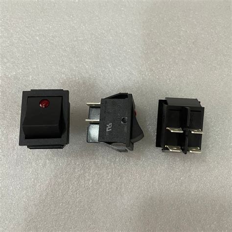 Jual Saklar Rocker Switch BESAR SOKEN 16A Titik Merah 4 Pin 4 Kaki