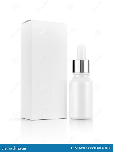 Serum Bottle With Peptides And Retinol Product Packaging On Modern