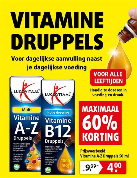 Lucovitaal Vitamine A Z Druppels 60 Korting Aanbieding Bij Lucovitaal