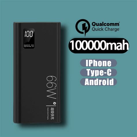 PD 66W Powerbank Original 100000mAh 150000mAh Super Fast Charging Power