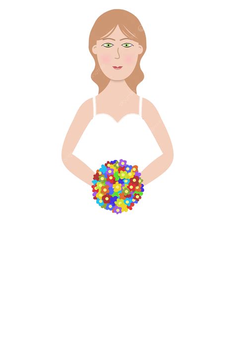 Bride Dress Illustrated Marriage, Bouquet, Marriage, Womangraphic PNG