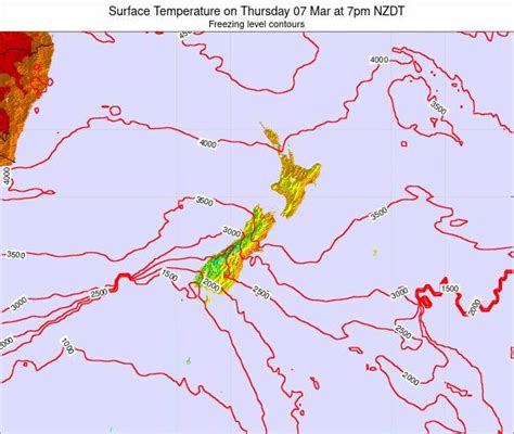 New Zealand Surface Temperature on Sunday 25 Jul at 6am NZST